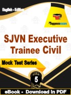 SJVN Executive Trainee Civil Test  PDF Book In English - Practice Set
