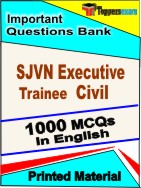 SJVN Executive Trainee Civil  Book in English - Objective MCQ