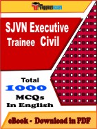 SJVN Executive Trainee Civil  PDF Book In English - MCQ / Objective Questions
