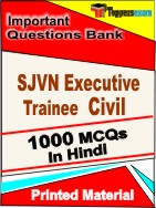 SJVN Executive Trainee Civil  Book in Hindi - Objective MCQ