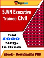 SJVN Executive Trainee Civil  PDF Book In Hindi - MCQ / Objective Questions