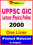 UPPSC GIC Lecturer (Physics) Prelims One Liner Book in English