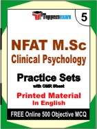 NFAT M.Sc Clinical Psychology Book in English - Mock Test / Practice Set