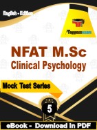 NFAT M.Sc Clinical Psychology Test  PDF Book In English - Practice Set