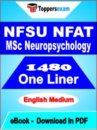 NFAT M.Sc Neuropsychology One Liner Book PDF in English
