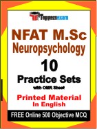 NFAT M.Sc Neuropsychology Book in English - Practice Set