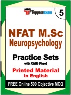 NFAT M.Sc Neuropsychology Book in English - Mock Test / Practice Set