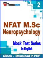 NFAT M.Sc Neuropsychology Test PDF Book In English - Question Paper
