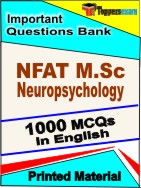 NFAT M.Sc Neuropsychology  Book in English - Objective MCQ