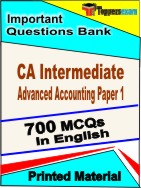 CA Intermediate Advanced Accounting  ( Paper 1 )  Book in English - Objective MCQ