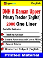DNH & Daman Upper Primary Teacher (English) One Liner Book in English