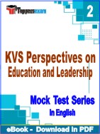 KVS Perspectives on Education and Leadership Test PDF Book In English - Question Paper