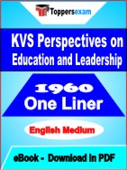 KVS Perspectives on Education and Leadership One Liner Book PDF in English