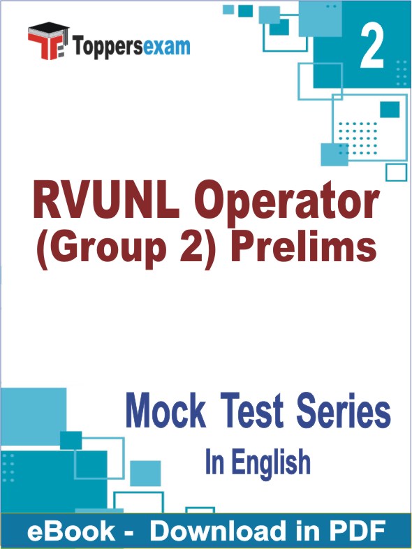 RVUNL Operator (Group 2) Prelims Test PDF Book In English - Question Paper