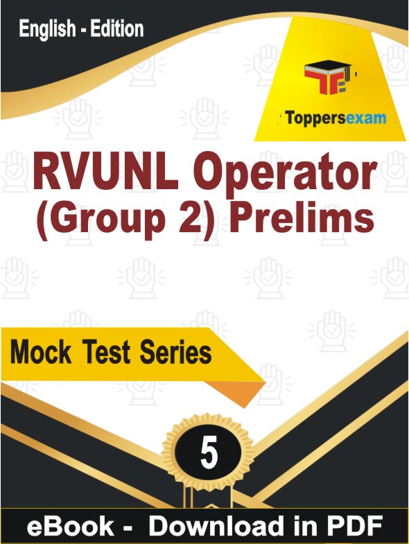 RVUNL Operator (Group 2) Prelims Test PDF Book In English - Practice Set