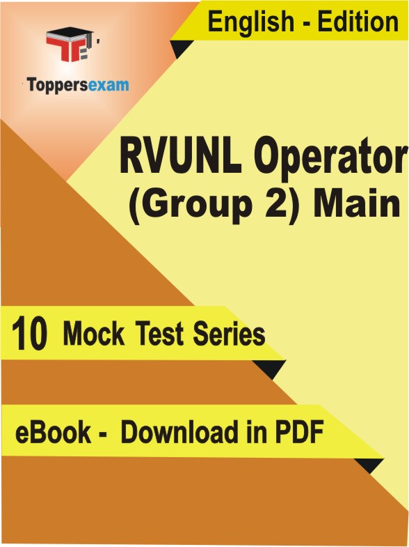 RVUNL Operator (Group 2) Main Test PDF Book In English - Mock Test/Practice Set