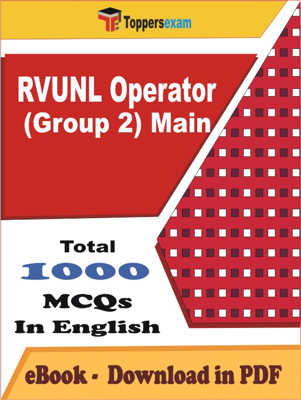 RVUNL Operator (Group 2) Main PDF Book In English - MCQ / Objective Questions
