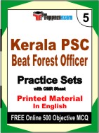 Kerala PSC Beat Forest Officer Book in English - Mock Test / Practice Set