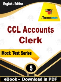 CCL Accounts Clerk Test PDF Book In English - Practice Set