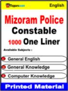 Mizoram Police Constable One Liner Book in English