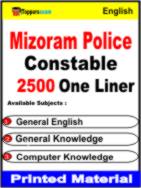 Mizoram Police Constable One Liner Book in English