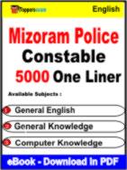 Mizoram Police Constable One Liner Book PDF in English