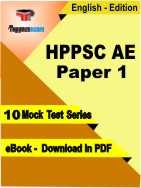 HPPSC AE ( Paper 1 ) Test PDF Book In English - Mock Test/Practice Set
