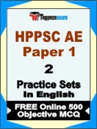 HPPSC AE ( Paper 1 ) Book in English - Question Paper / Practice Set