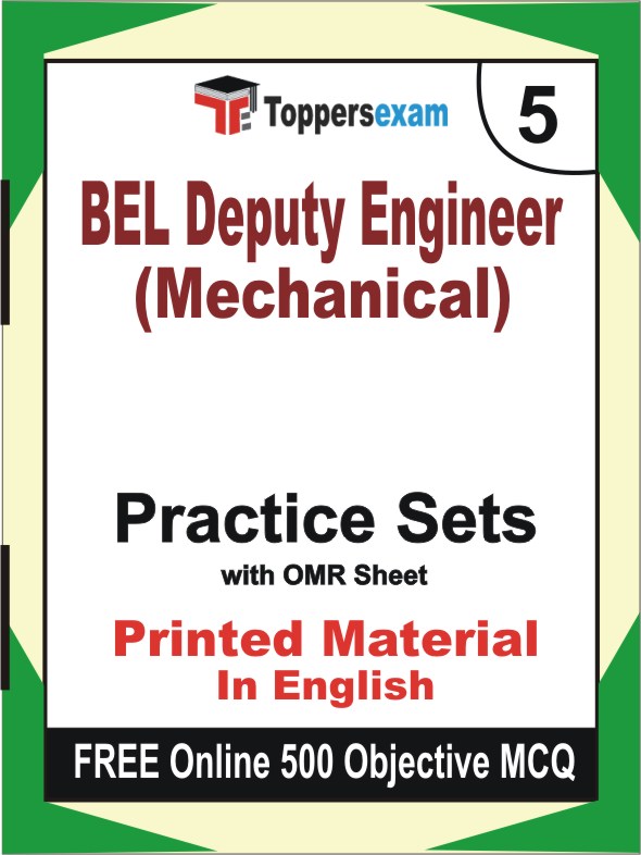 BEL Deputy Engineer (Mechanical) Test Book in English - Mock Test / Practice Set
