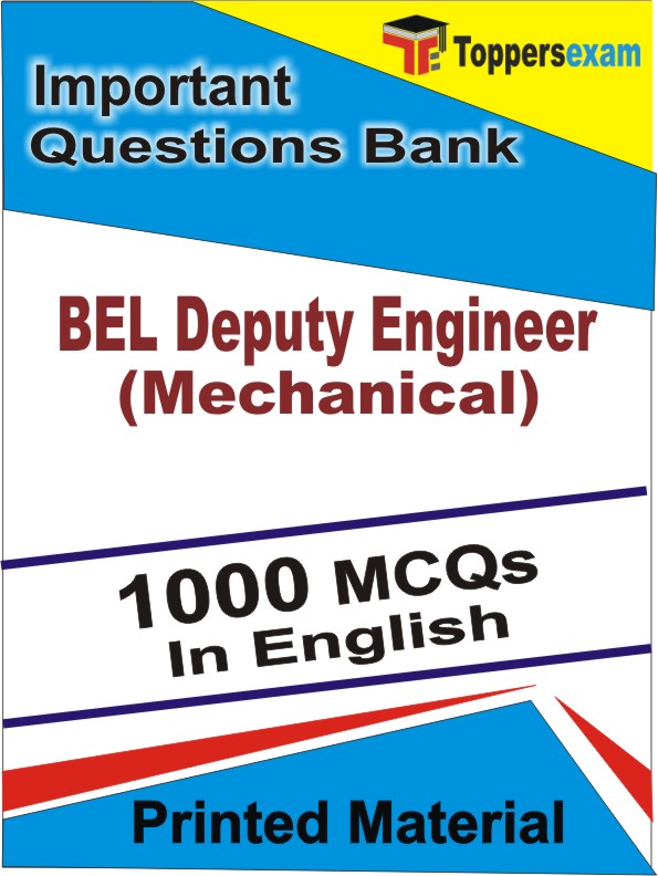 BEL Deputy Engineer (Mechanical) Test  Book in English - Objective MCQ