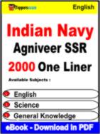 Indian Navy Agniveer SSR One Liner Book PDF in English