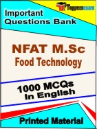 NFAT M.Sc Food Technology  Book in English - Objective MCQ