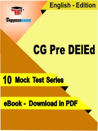 CG Pre DElEd Test PDF Book In English - Mock Test/Practice Set