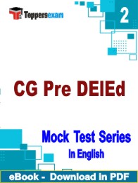 CG Pre DElEd Test PDF Book In English - Question Paper