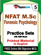 NFAT M.Sc Forensic Psychology Book in English - Mock Test / Practice Set