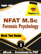 NFAT M.Sc Forensic Psychology Test  PDF Book In English - Practice Set