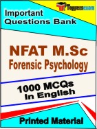 NFAT M.Sc Forensic Psychology  Book in English - Objective MCQ