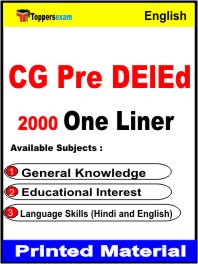 CG Pre DElEd One Liner Book in English
