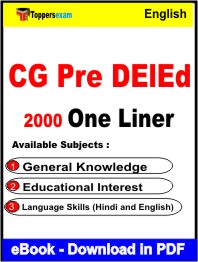 CG Pre DElEd One Liner Book PDF in English