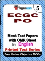 ECGC PO Exam Mock Test Papers (Book) in English