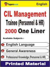 CIL Management Trainee (Personnel & HR) One Liner Book in English