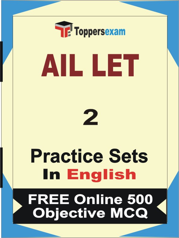 AIL LET Test Book in English - Question Paper / Practice Set