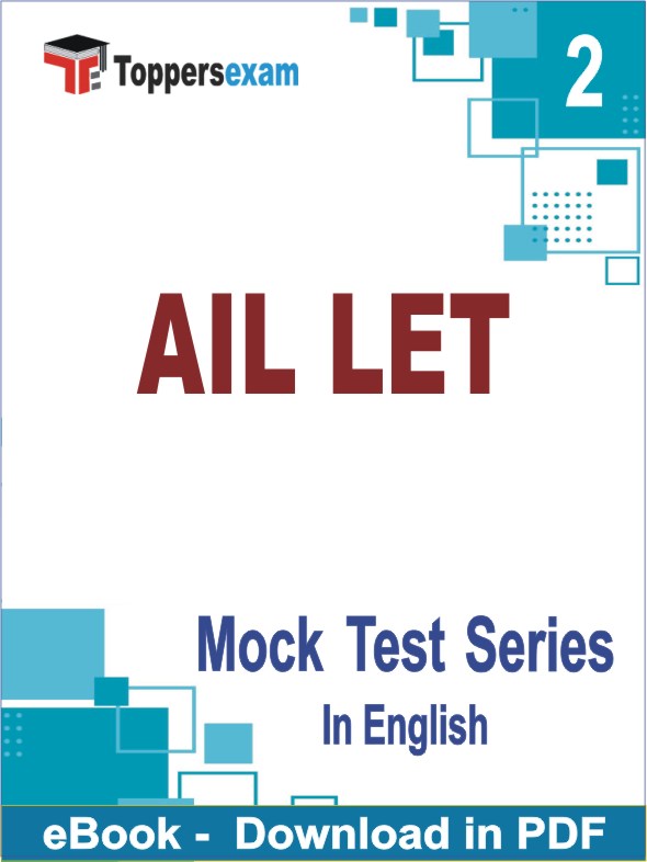 AIL LET Test PDF Book In English - Question Paper