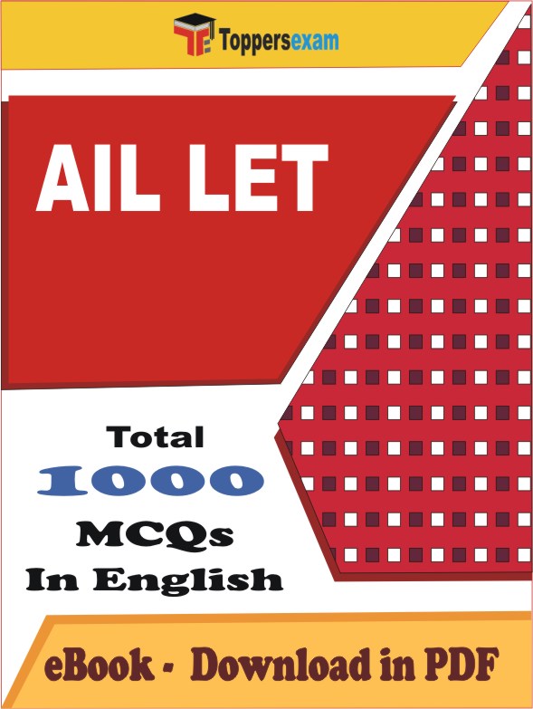 AIL LET PDF Book In English - MCQ / Objective Questions