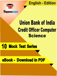 Union Bank of India Credit Officer (Computer Science) Test PDF Book In English - Mock Test/Practice Set