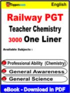 Railway PGT Teacher ( Chemistry ) One Liner Book PDF in English