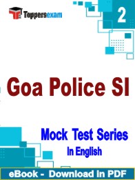 Goa Police SI Test PDF Book In English - Question Paper