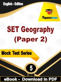 SET Geography (Paper 2) Test PDF Book In English - Practice Set