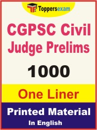 CGPSC Civil Judge Prelims One Liner Book in English