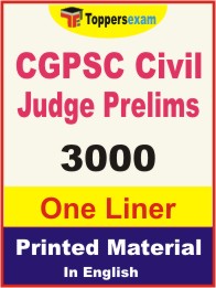 CGPSC Civil Judge Prelims One Liner Book in English